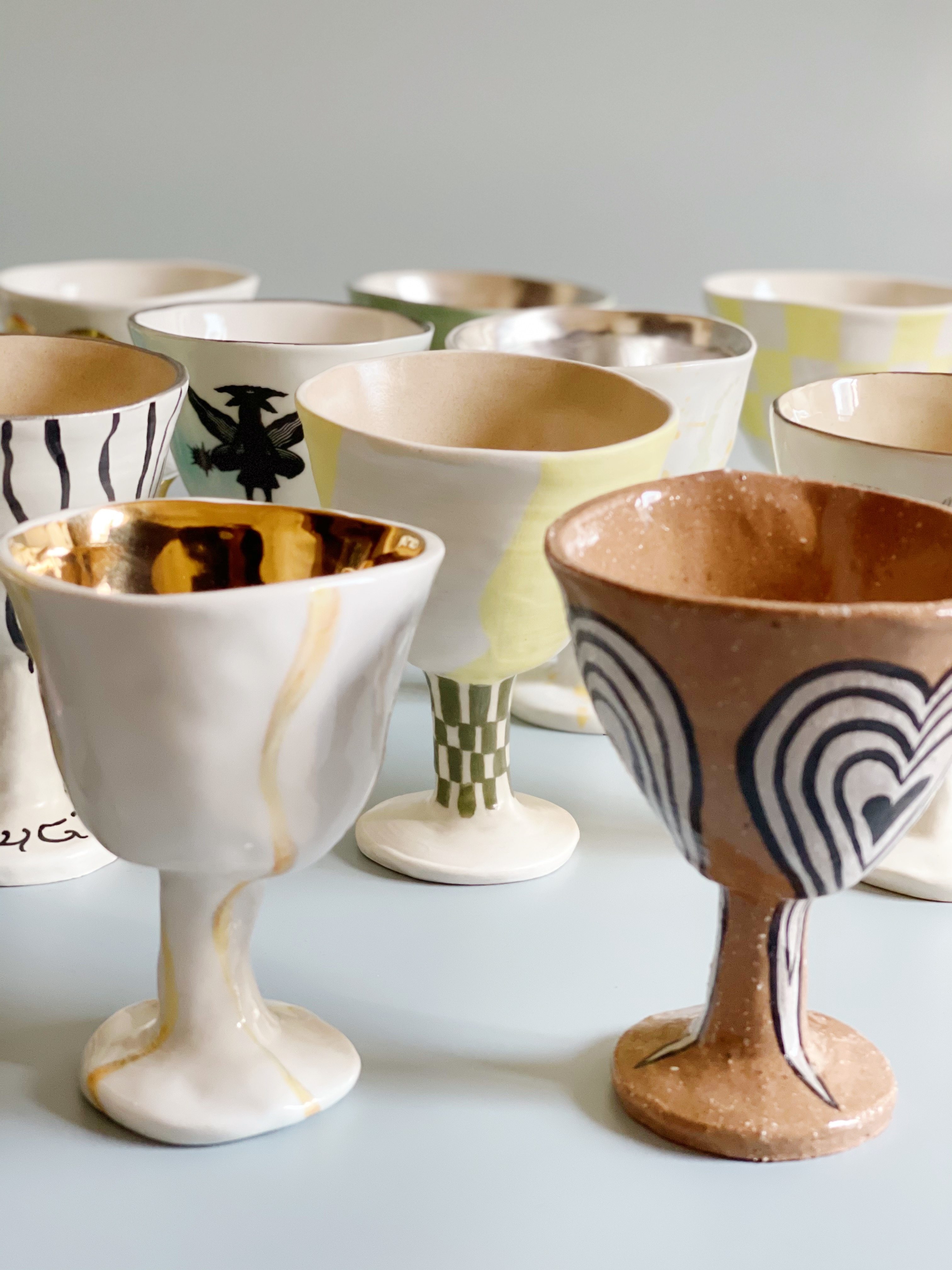 yuruui设计师韩国nightfruiti创意手绘陶瓷马克杯纯手工马克杯