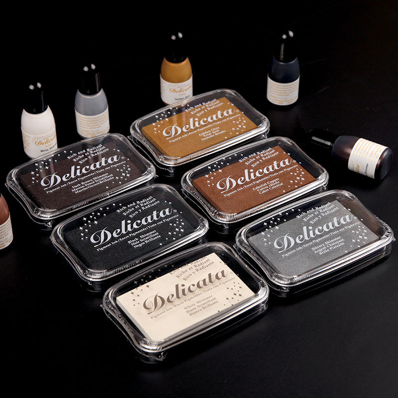 月猫印泥de日本tsukinekodelicata多用金属印台大号可爱印泥