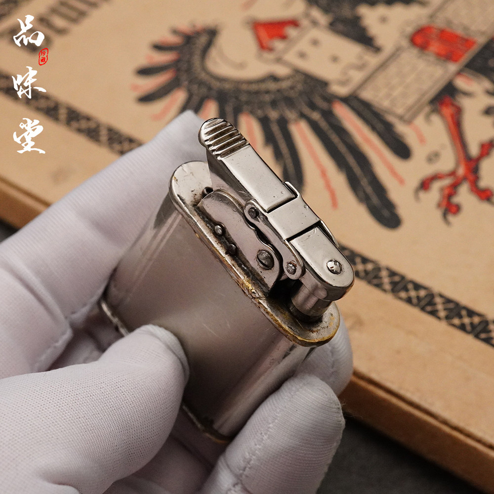 1930年代德国bebe半自动煤油机古董打火机收藏个性烟具煤油打火机