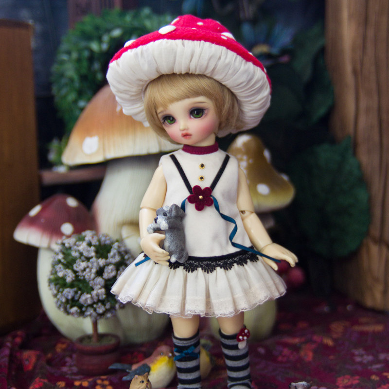 amorsyosd蘑菇女娃sd套装娃衣新品bjd尺寸bjd娃娃