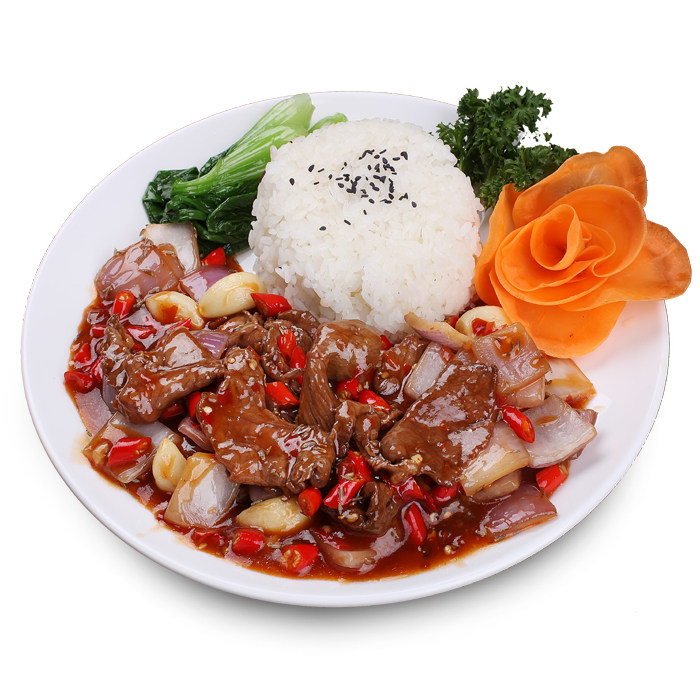 新美香冷冻料理餐包孜然牛肉方便速食调理包盖浇饭200克10袋