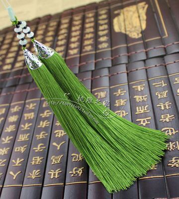 中国结dly手工饰品配件 人造丝真丝流苏穗子玉翡翠水晶 吊穗穗子