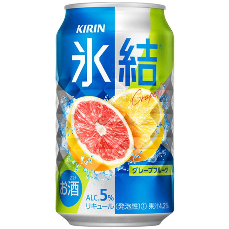 在途日本麒麟kirin冰结葡萄西柚氷结微醺果酒碳酸饮料