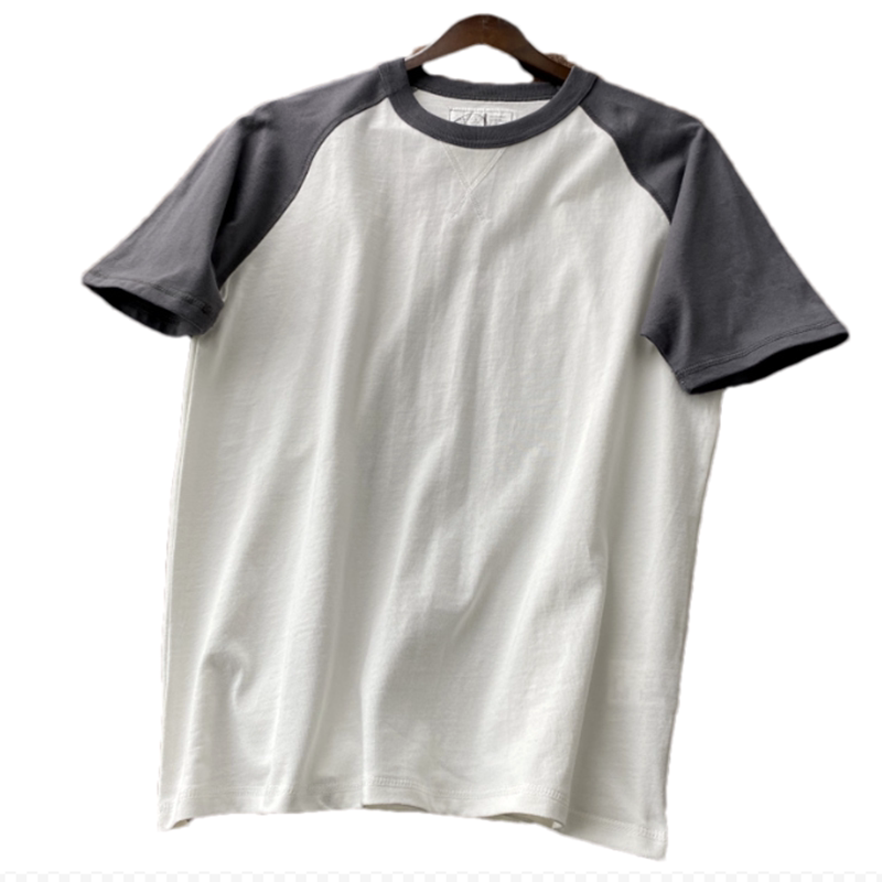 hk潮单260克精梳棉春季清新减龄复古学院风宽松纯棉短袖t恤男