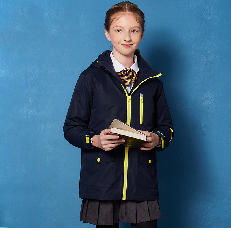 外套伊顿纪德校服冬季男女女童3m棉服内胆脱卸棉袄