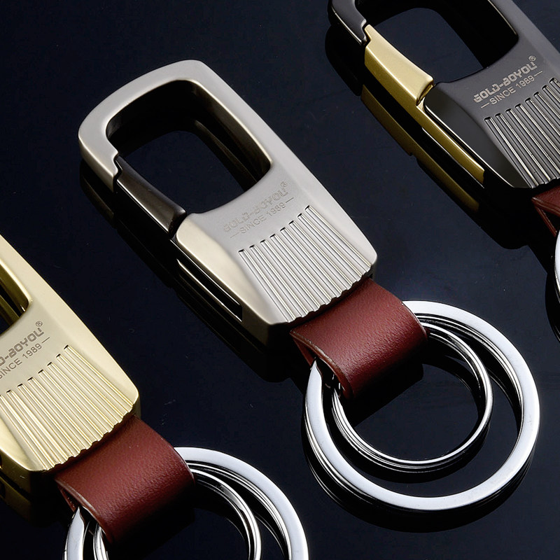 钥匙博友汽车钥匙扣男士腰挂挂件简约钥匙圈圈环钥匙扣