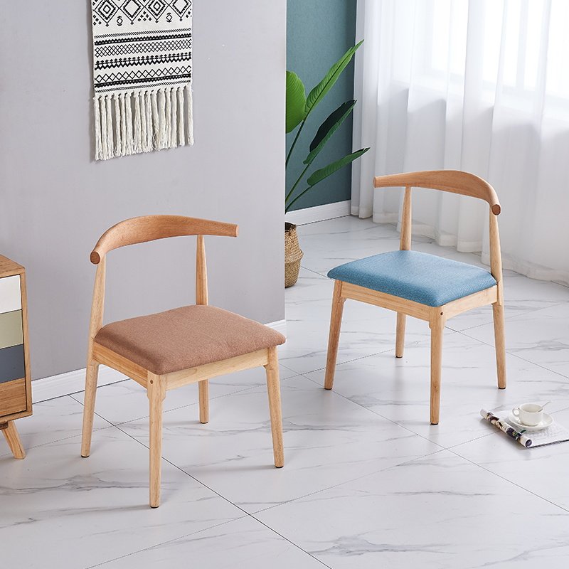 羊角舒适意专用茶店式奶适意餐椅椅子新款2022餐椅