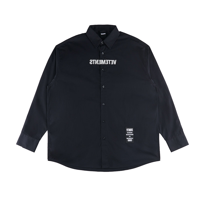 vetements 中性款衬衣男女休闲宽松时尚衬衫 301446-ve