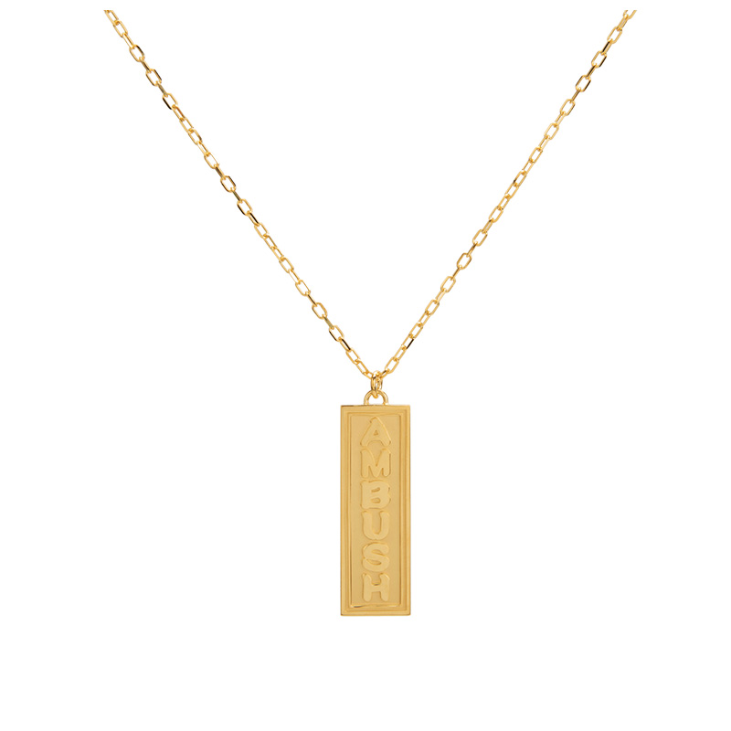 ambush金色经典简约设计男士项链项链