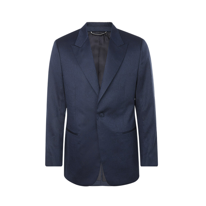 diorhomme蓝色经典单排单扣男士西服上衣西服
