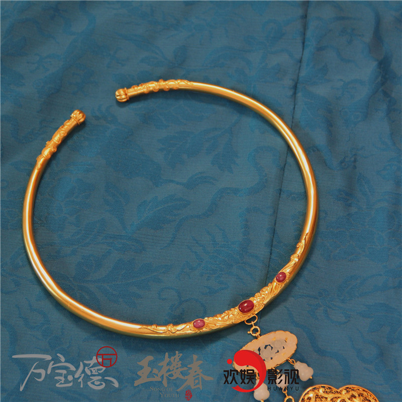 璎珞万宝德宝德玉楼春许凤翘同款古代项圈花丝项链项链