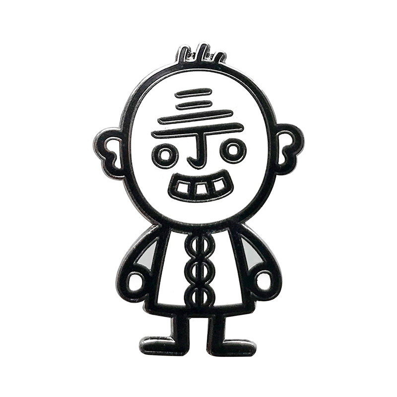 magoo原创设计童年怀旧可爱丁老头胸针夜光徽章胸针