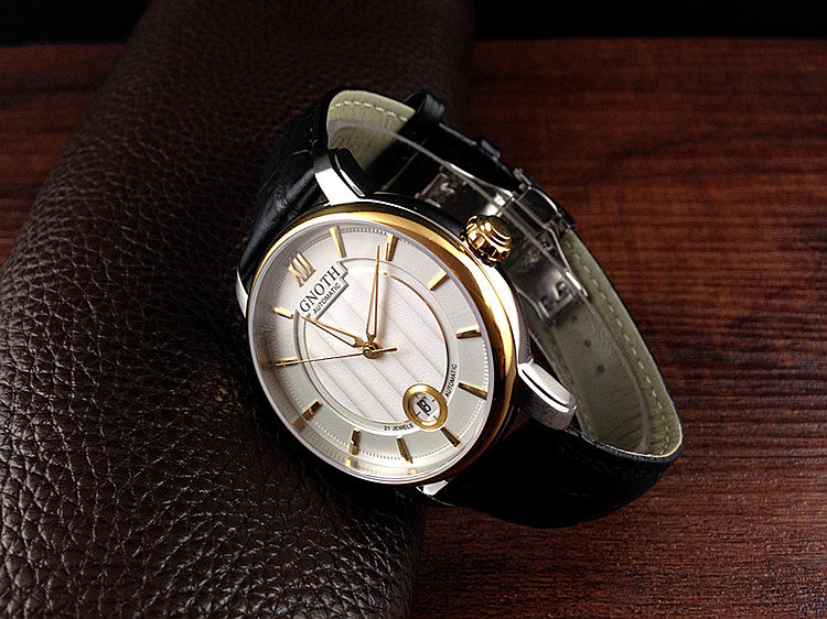 gnoth格诺手表正品全自动机械男表gn8083m52239防水皮带国产腕表