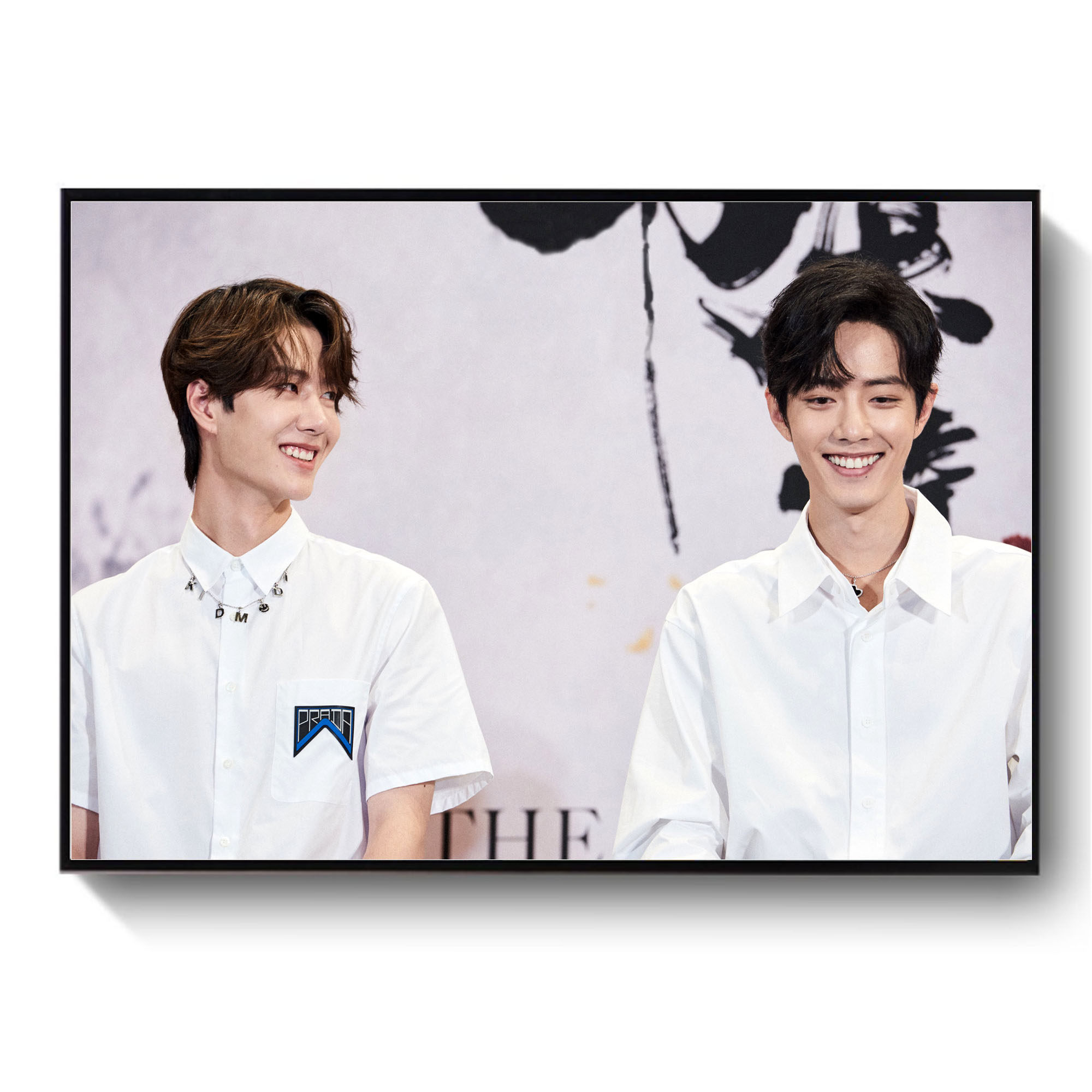 博君一肖客厅卧室装饰画王一博肖战有框壁画陈情令人物挂画可定制