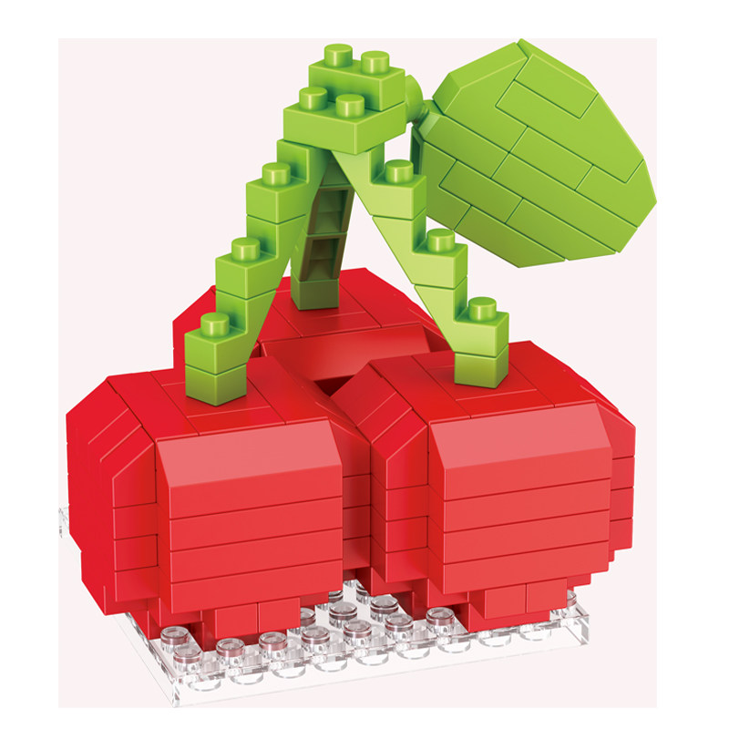 积客积木兼容乐高微钻益智拼搭动物交通工程食物模型塑料积木