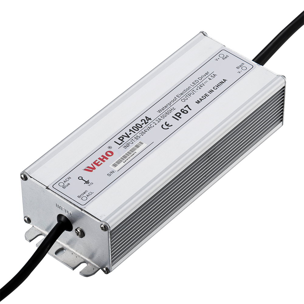 防水100w开关电源ip67等级12v85a变压器直流12v24v户外开关电源