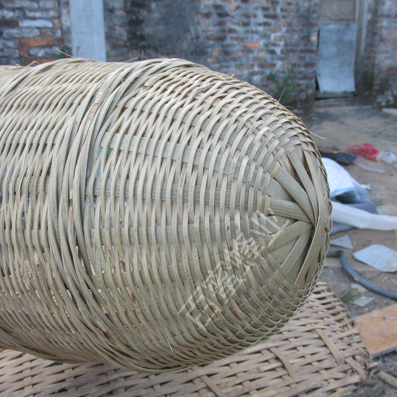 无柄竹制收蜂笼捉蜜蜂用具引蜂篓招抓蜂笼口径23高28cm