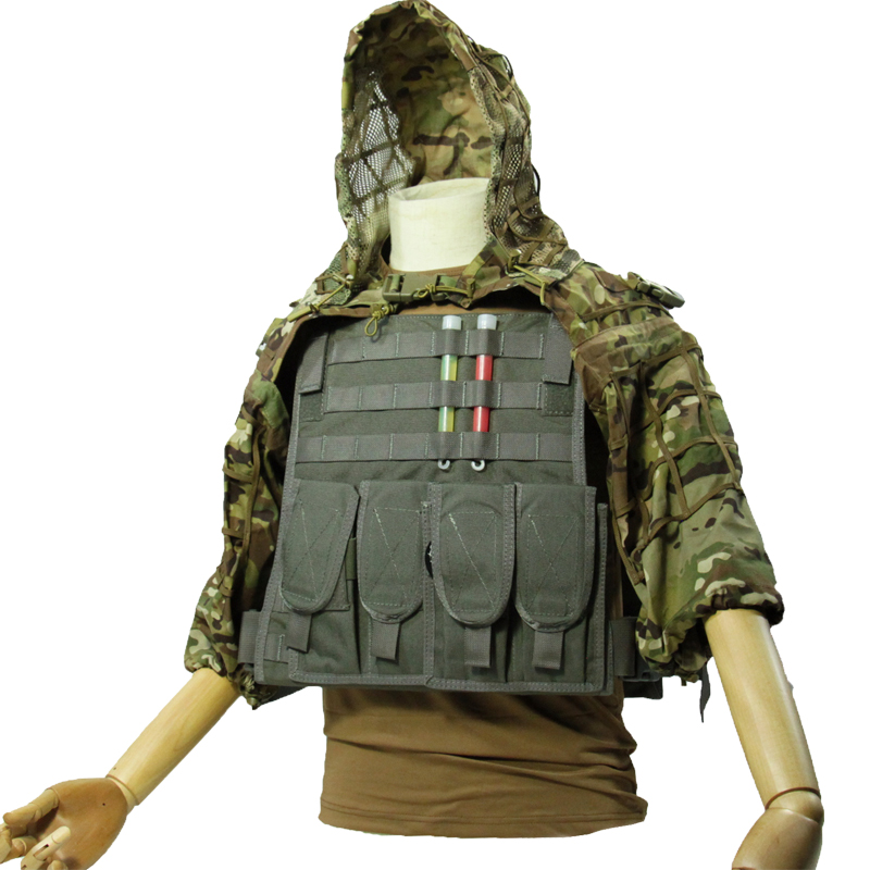 军迷用全地形吉利服伪装网隐身衣狙击手吉极地求生可拆帽好收纳