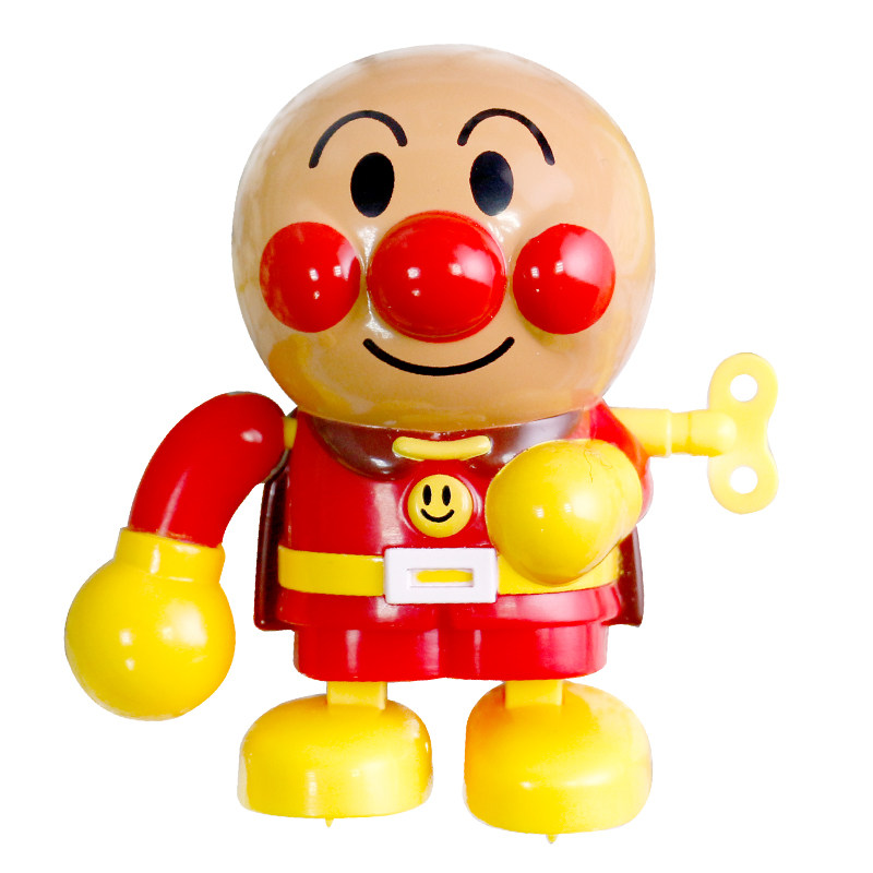 发条日本进口面包超人儿童玩具宝宝卡通人偶走路发条玩具