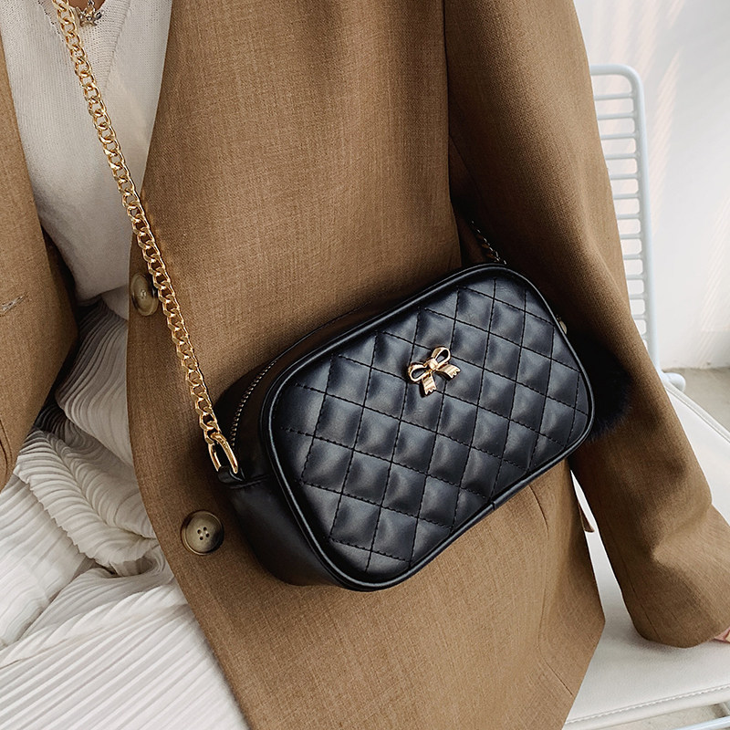 超火小包包女包夏季百搭2021新款潮时尚流行斜挎包菱格链条小方包