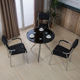Leisure dining chair, office computer stool, reception and reception, fashion, stackable backrest, negotiation, hardware leather table and chair combination Leisure dining chair, office computer stool, reception and reception, fashion, stackable backrest, negotiation, hardware leather table and chair combination