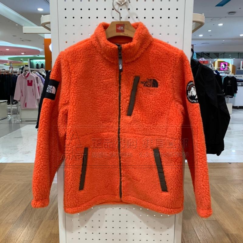 THE NORTHFACE北面过季韩国代购秋冬儿童简约立领保暖摇粒绒外套