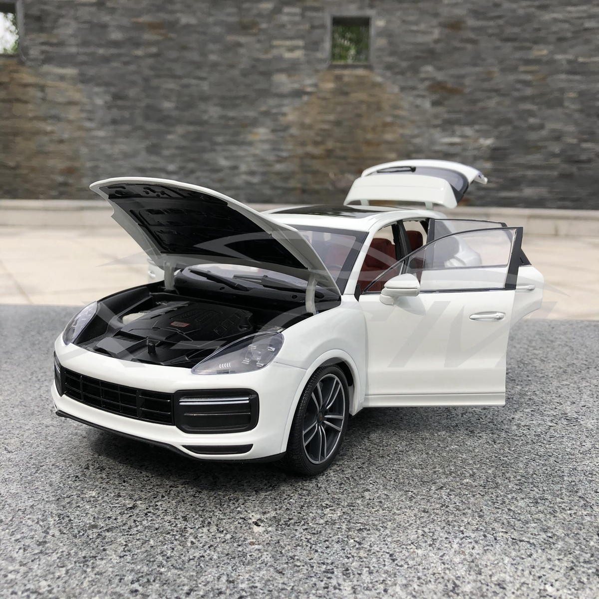 卡宴车模2017款迷你切保时捷cayenneturbo合金汽车模型车模