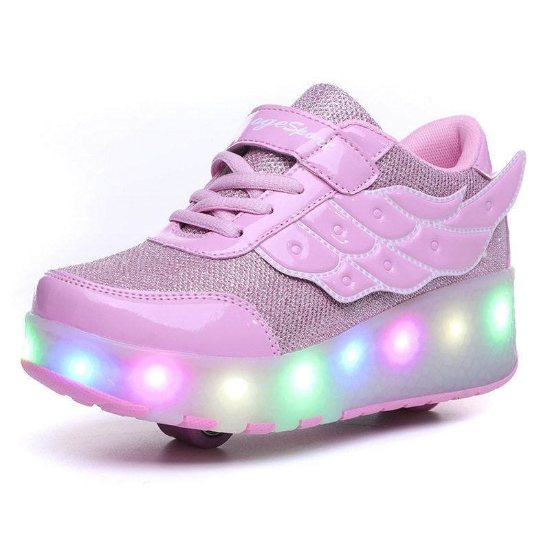 childshoeswithwheelskidlightsneakergirlsrollershoe运动鞋