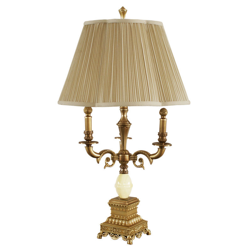台灯奢华欧式床头头灯高档复古卧室客厅书房装饰台灯