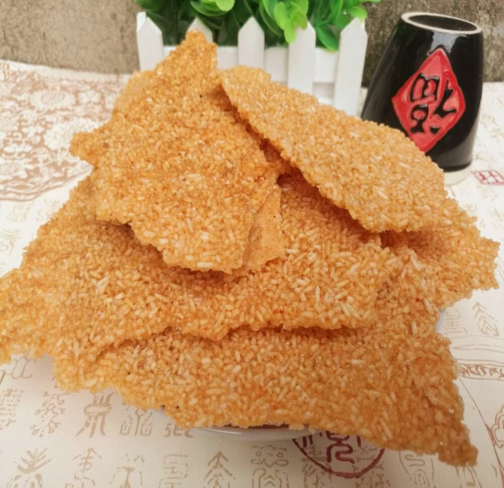 锅巴安徽特产手工农家休闲零食麻辣辣味原味膨化食品