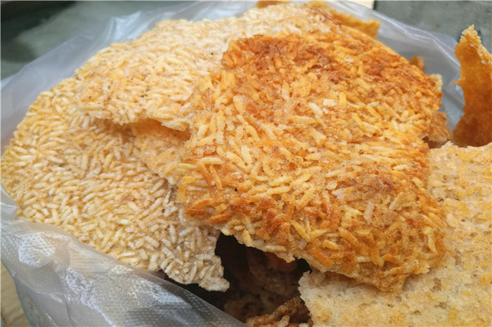 安徽全椒特产手工锅巴土灶锅巴大锅锅巴非油炸儿时零食500g*4袋
