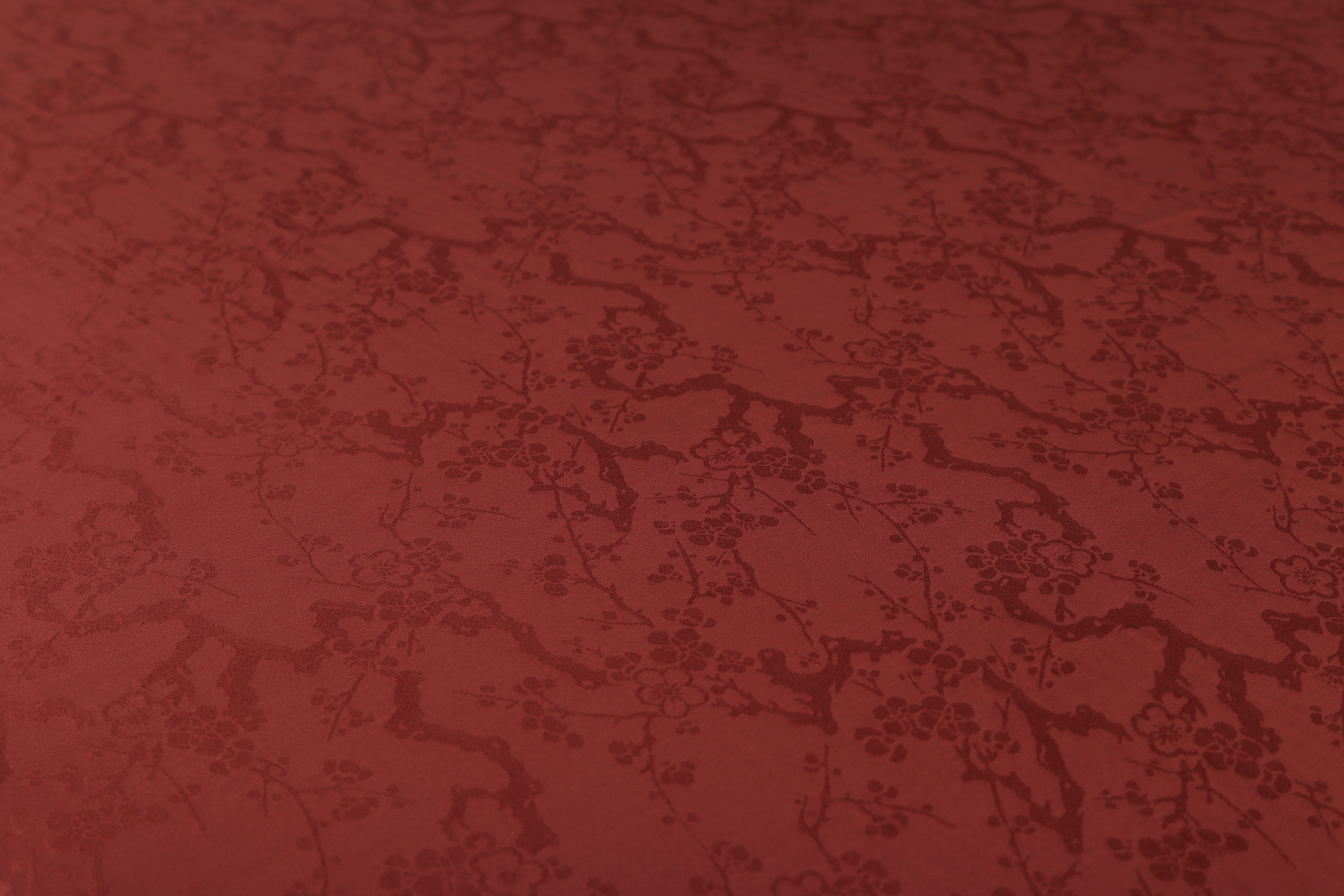 腊梅中国传统丝绸纹样汉服真丝布料锦罗复刻丝绸布料