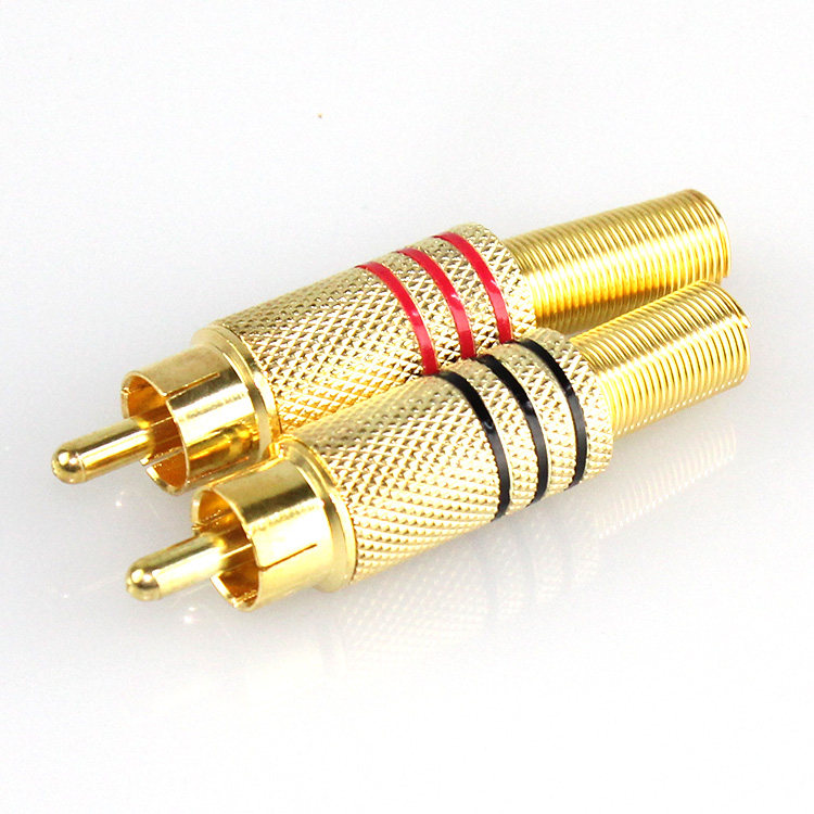 rca莲花接头插头音响音频视频av焊接rca头
