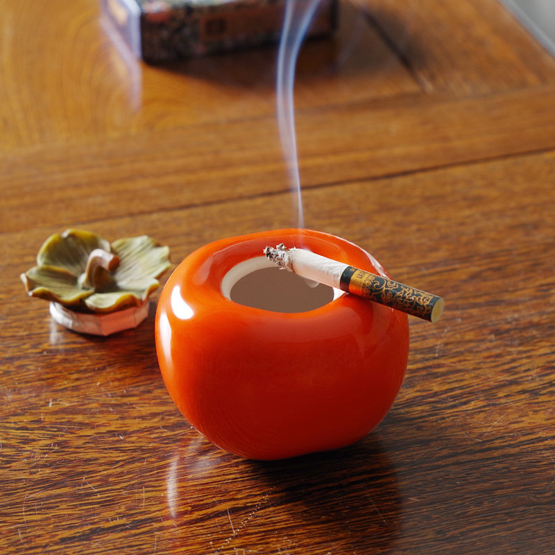 创意事事如意柿子烟灰缸ins个性家用客厅办公室时尚烟灰缸