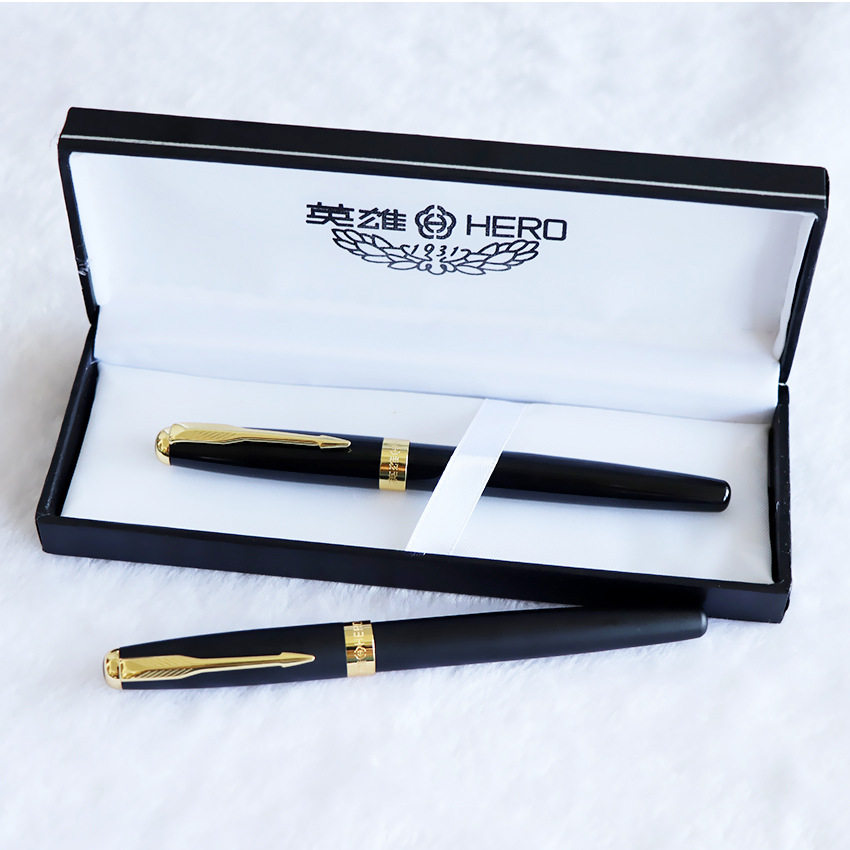 金属英雄1502磨砂钢笔宝珠办公商务水笔签字笔钢笔