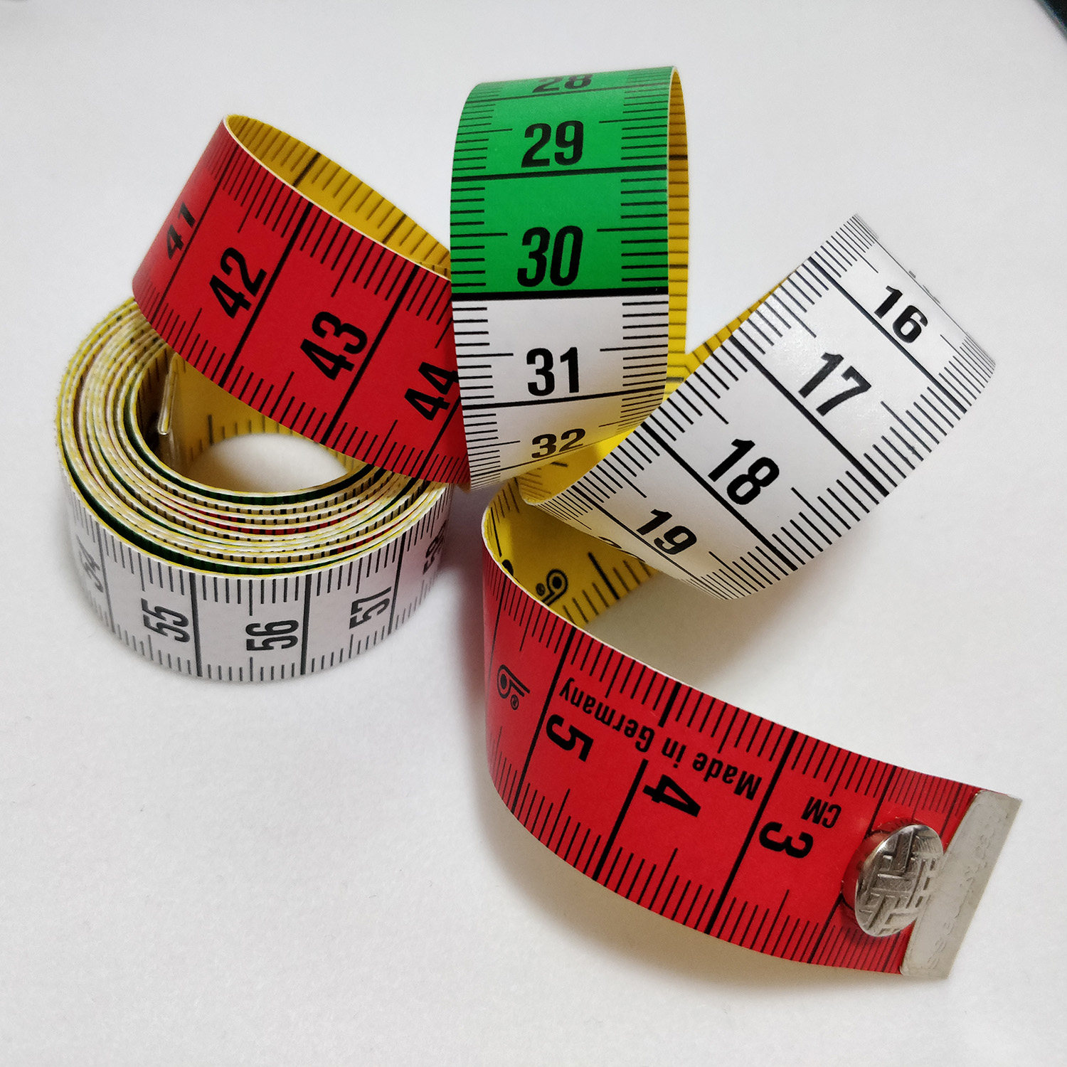 皮尺德国进口hoechstmass15米带纽扣彩色量衣软尺服装尺子