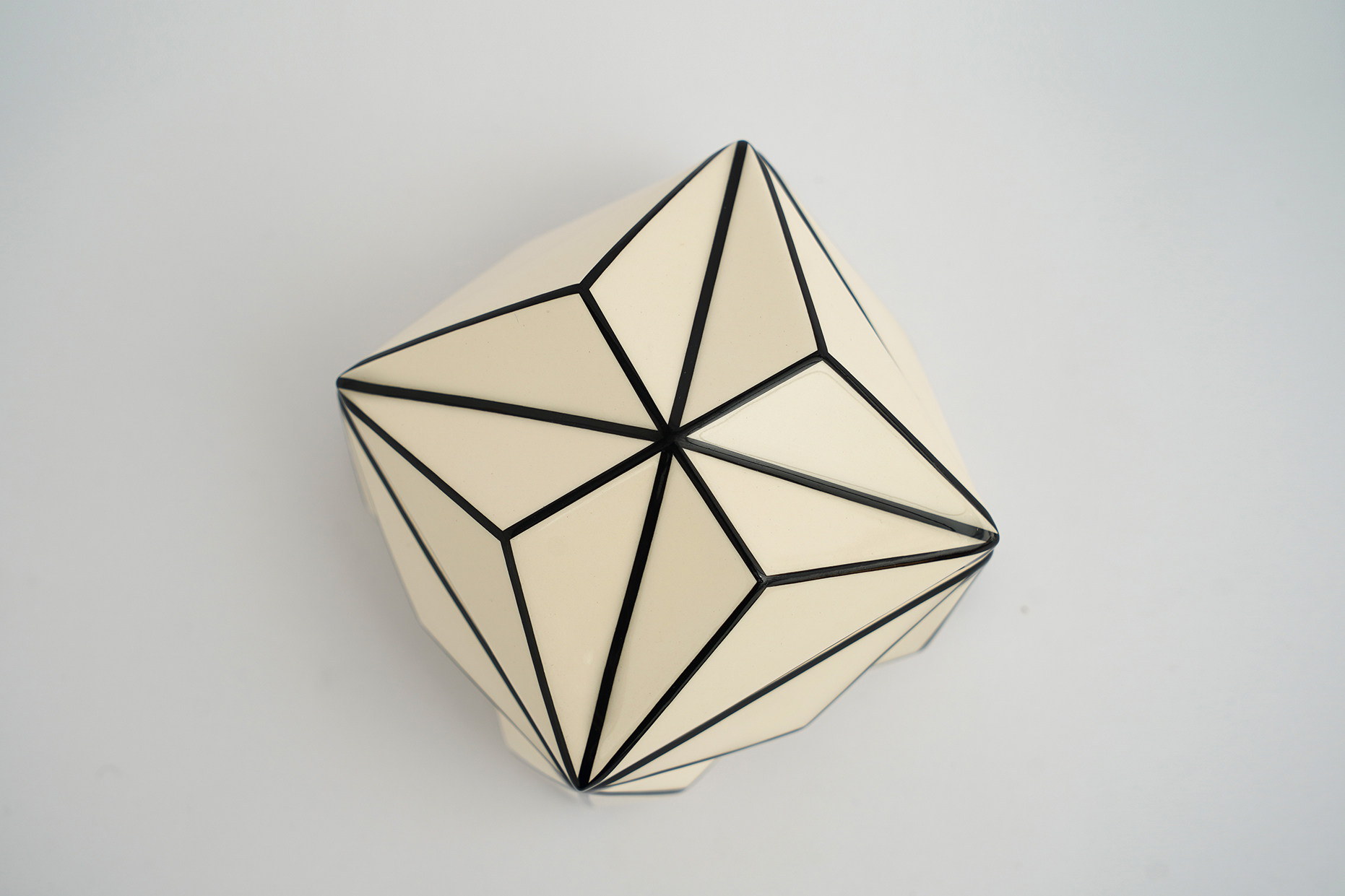 coznap全新捷克立体派经典paveljanak陶瓷首饰盒摆件