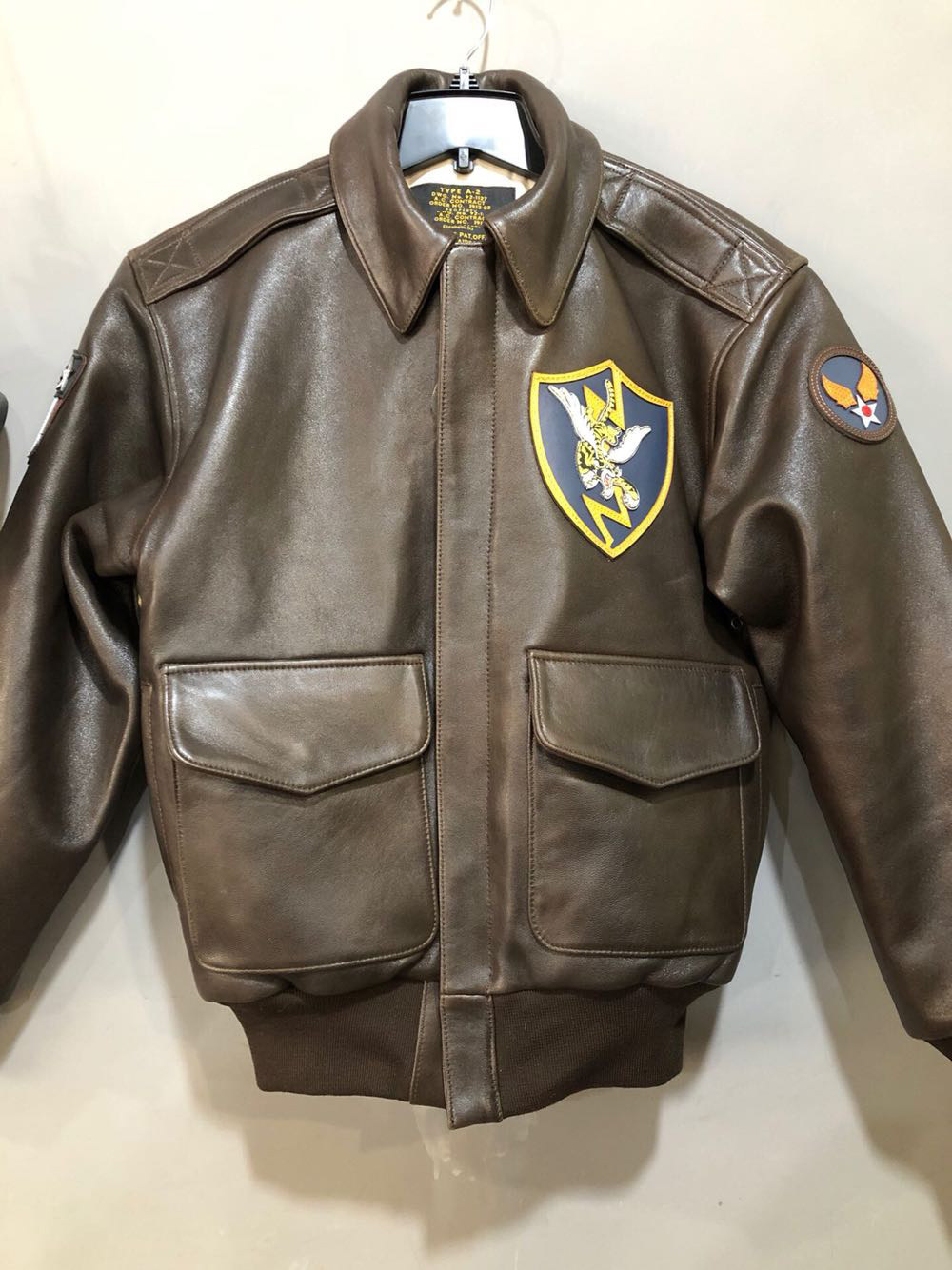可刀美版空军a2飞行皮夹克男士军款海空皮衣皮衣