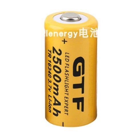 16340锂电池cr123a强光手电筒迷你手电37v42v相机美容电池