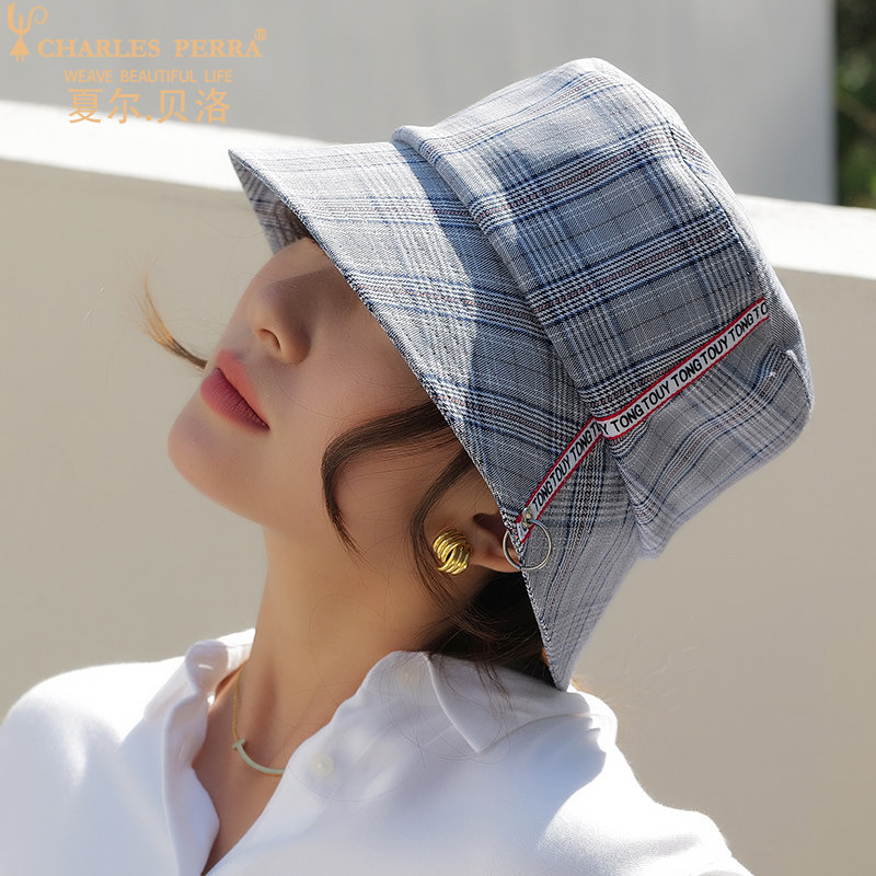 新款渔夫帽女防晒遮脸太阳帽日系遮阳帽防紫外线适合帽子