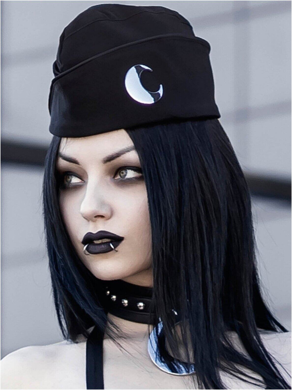 美国潮牌killstarlunardaze哥特朋克摇滚重金属露娜帽子