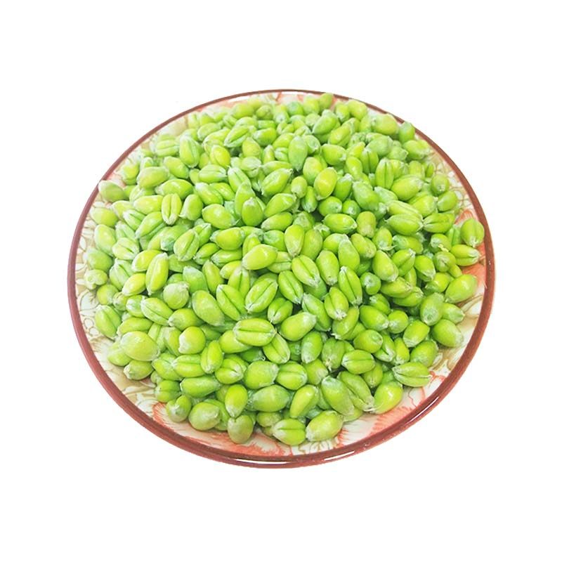 麦仁鲜麦仁新鲜绿麦粒小麦麦穗嫩麦籽碾转五谷杂粮其它粮食