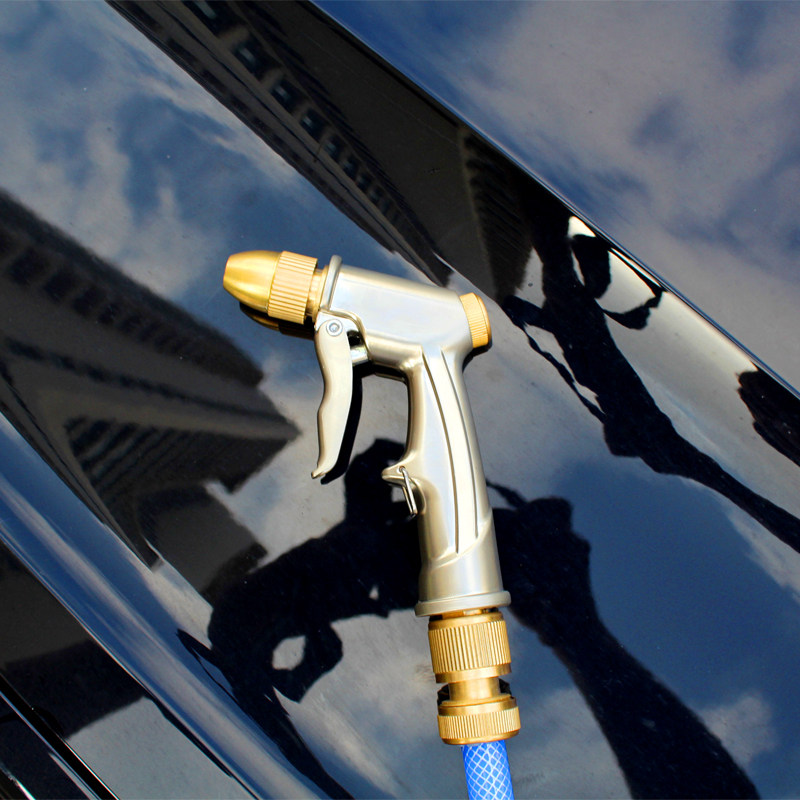 高压洗车水枪家用接自来水冲车工具刷车水管套装强力喷头金属水枪
