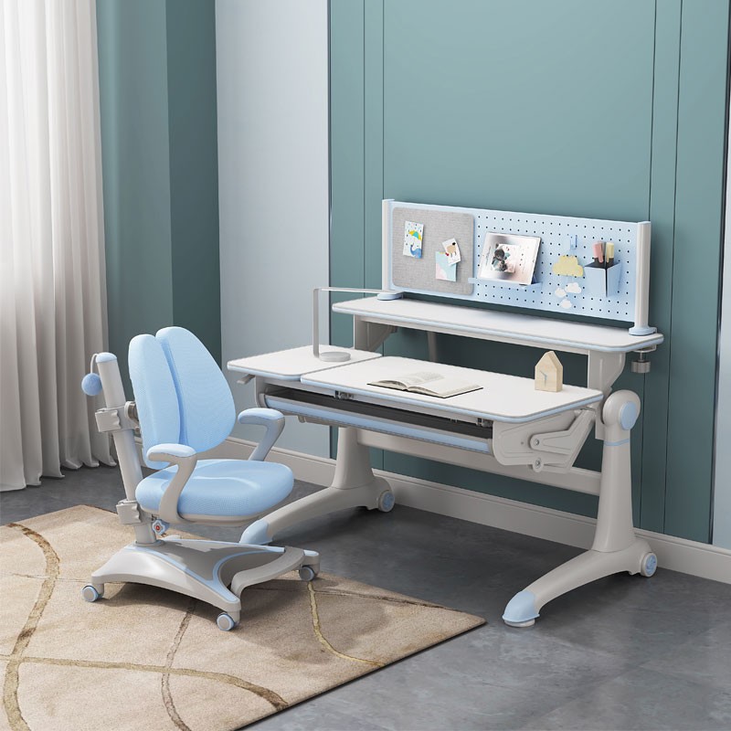 西昊儿童写字桌椅套装学习桌书架书桌可升降课桌新款t1学生桌椅子品牌