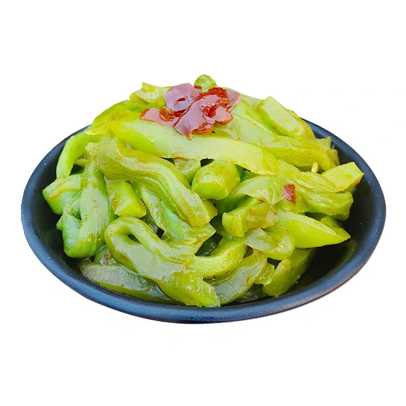 香脆爽口青笋条零食莴苣条开胃下饭菜袋装500克红油笋条即食笋丝