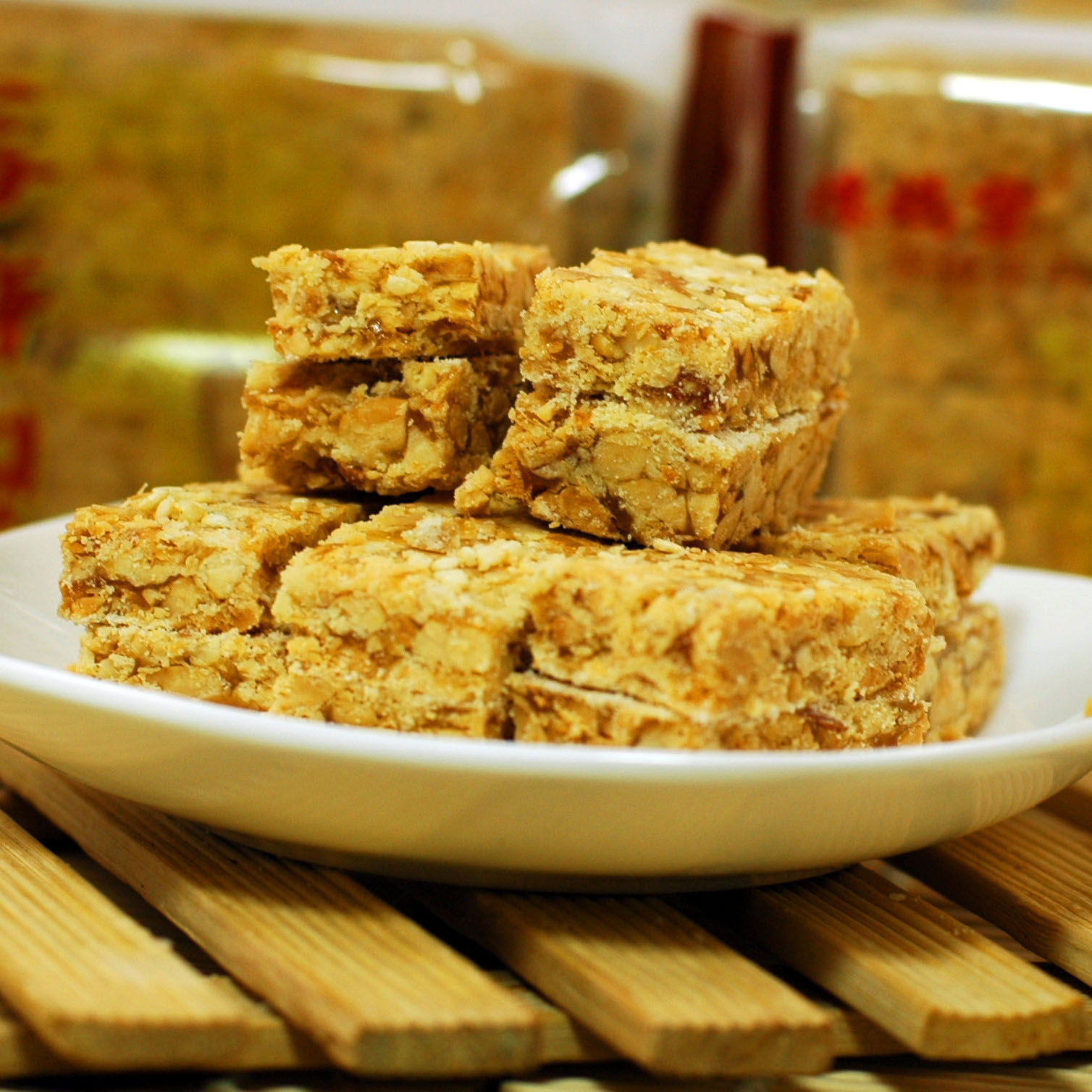 广东潮汕特产小吃豆仁方豆帮豆方花生酥糖茶点中式糕点