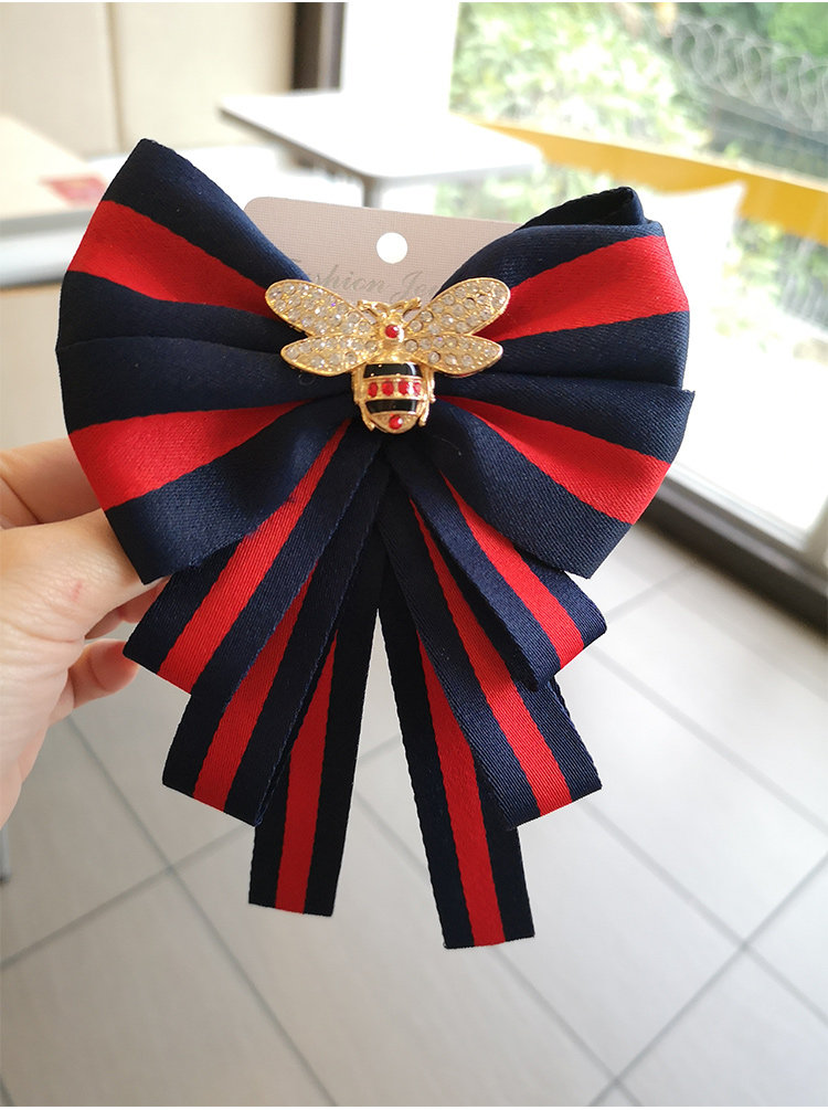 英伦风黑色飘带蜜蜂领结衣领装饰蝴蝶结时尚配饰领结