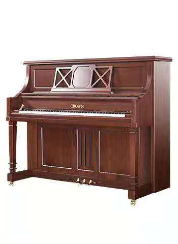 皇冠钢琴帝王系列cn260m胡桃木红色实木立式钢琴