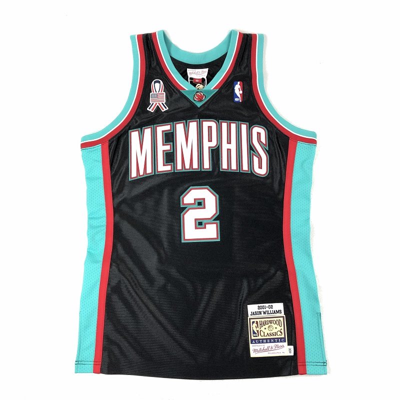 mitchellnessmn白巧克力贾森威廉姆斯灰熊队球员版au球衣