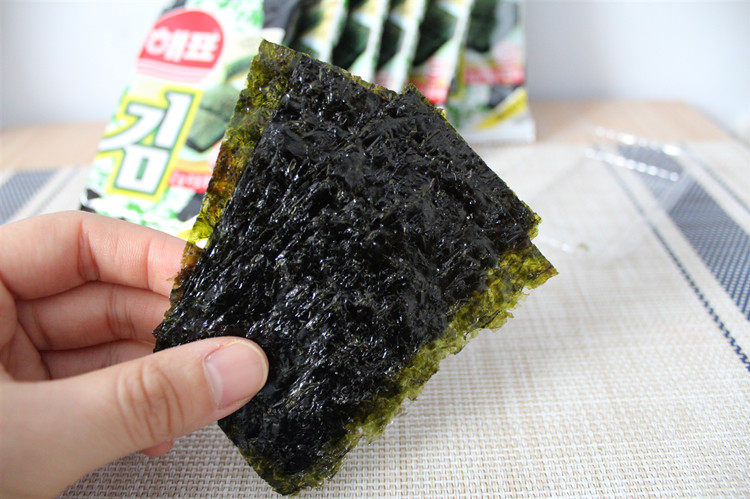 零食紫菜海牌2g8包休闲品海飘海苔烤办公室海苔系列